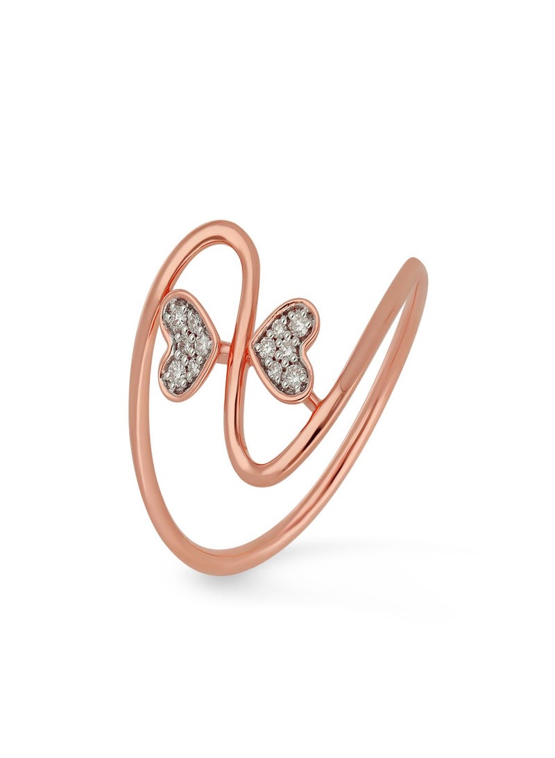 Malabar Gold and Diamonds 18 Karat 750 Purity Mine Diamond Ring MPRGHTH010RN1 - Image 1